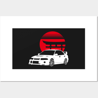 mitsubishi evolution Posters and Art